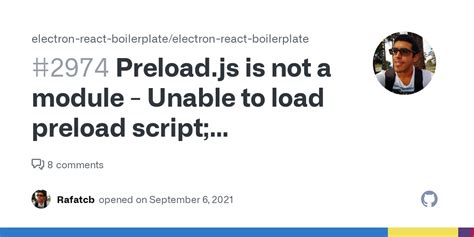 Preload.js is not a module .